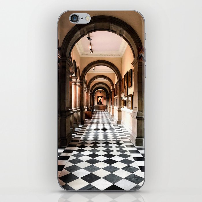 Perspective in a historic Glasgow hallway iPhone Skin
