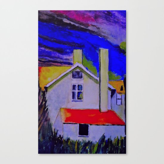 House In The Woods Canvas Print