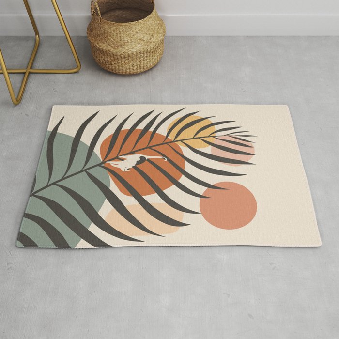 Cat and Plant 32 Rug