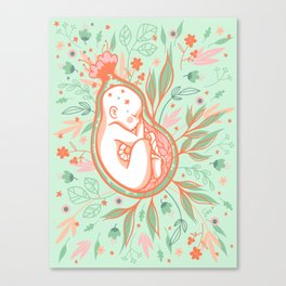 Baby in Utero Canvas Print