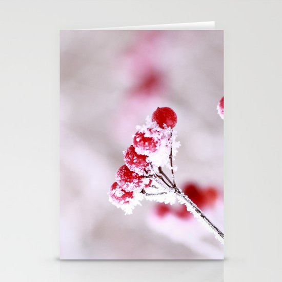 Red Berries Quadro Stationery Cards