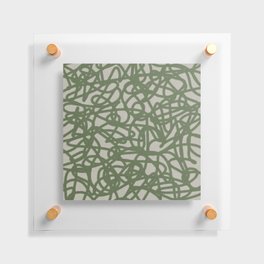 RANDOM SKETCHES GREEN Floating Acrylic Print