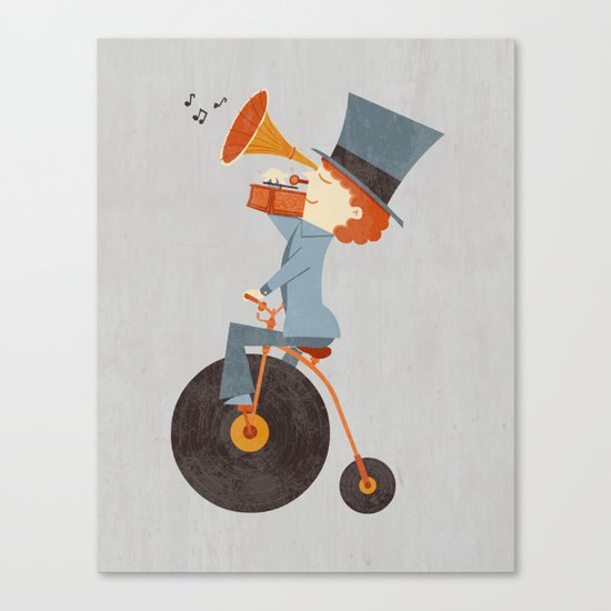 Rolling Old School Canvas Print