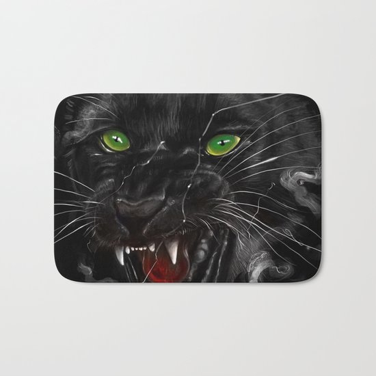 Black Panther Bath Mat