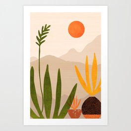 Southwest Sunset Gaze - Colorful Landscape Art Print