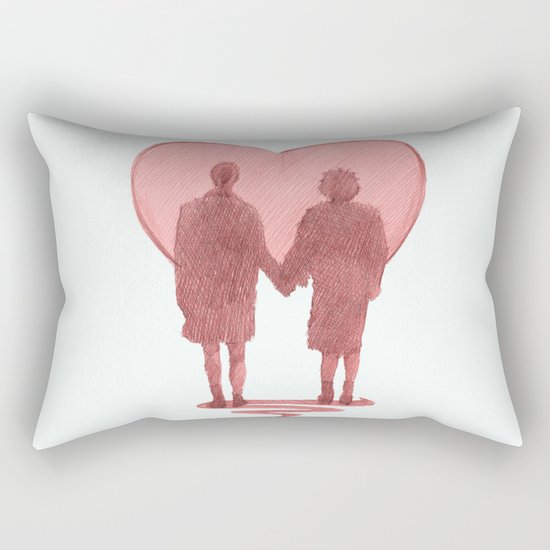 fight club ending Rectangular Pillow