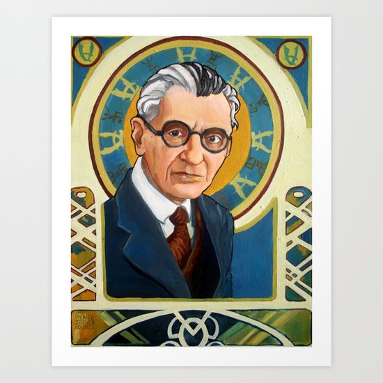 Kurt Gödel Art Print