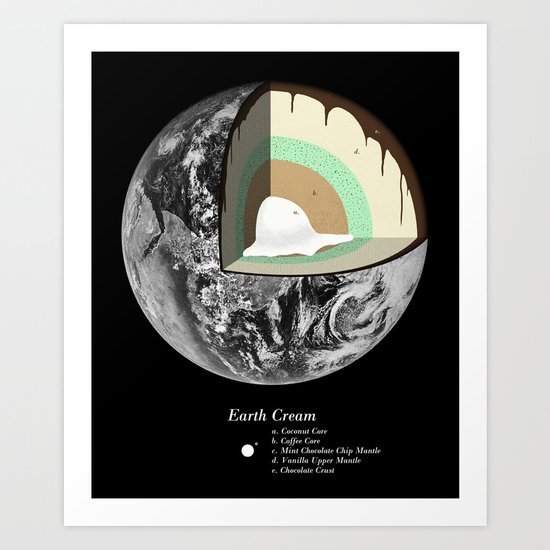 Earth Cream Art Print