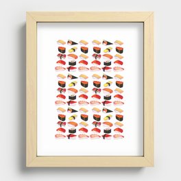 Sushi Squad Recessed Framed Print