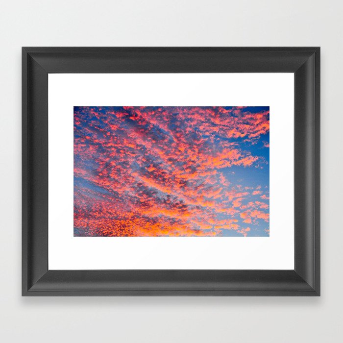 Pink Clouds in Cabo Framed Art Print