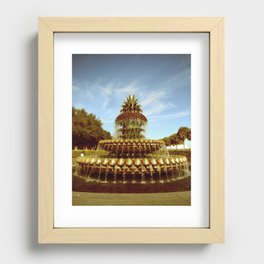 Pineapple Fountain, Waterfront Park Recessed Framed Print