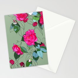 Spring flower study series - Camelia Stationery Cards