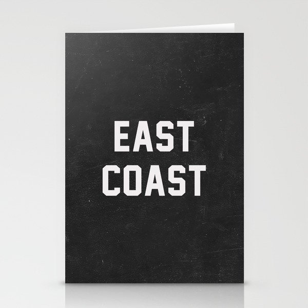 East Coast - black Stationery Cards