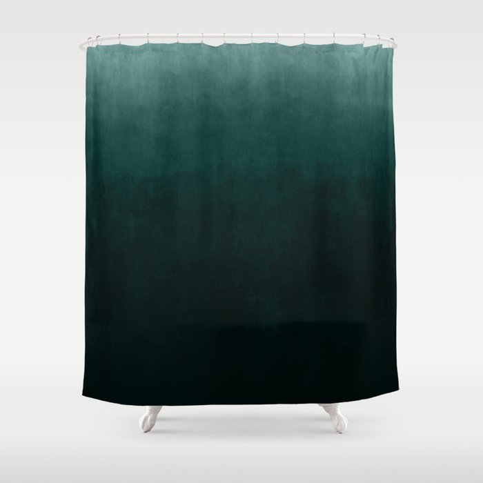 Ombre Emerald Shower Curtain
