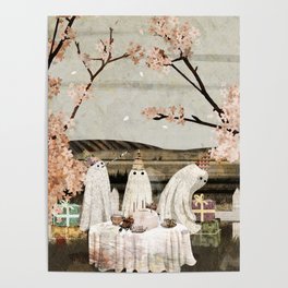 Ghost Birthday Party Poster