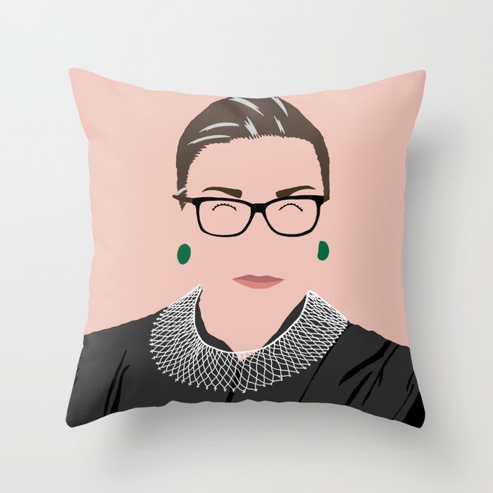 RBG Minimalist Throw Pillow RBG Minimalist Throw Pillow