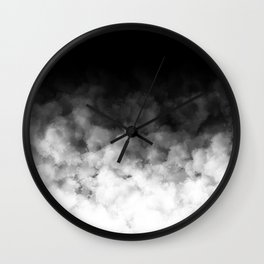 Ombre Black White Minimal Wall Clock