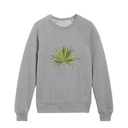 Sabal Minor Palm Leaf Kids Crewneck