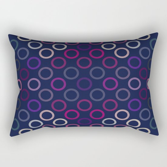 Colorful Circles VIII Rectangular Pillow