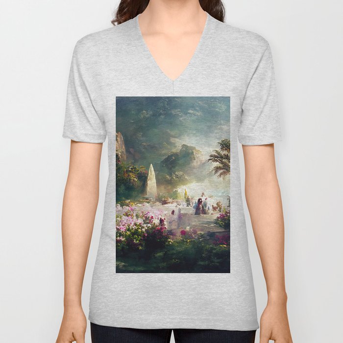 Garden of Eden V Neck T Shirt
