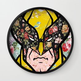  Floral (Wolverine)James Logan Howlett Wall Clock | Graphic Design, Comic, Digital, Sci-Fi 