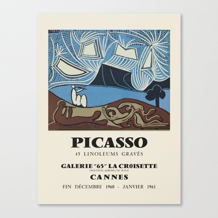 Pablo Picasso. Exhibition poster for Art Gallery, 1960-1961