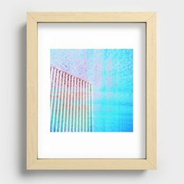 rainbow skyscraper abstract architecture construction Recessed Framed Print
