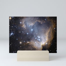 Black Deep Space Galaxy Universe Mini Art Print