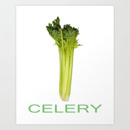 Celery Meets World Art Print