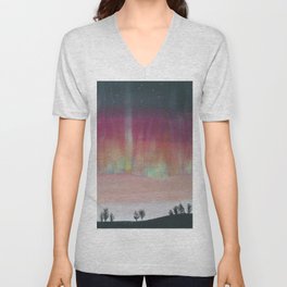 Aurora Borealis V Neck T Shirt