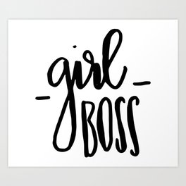 Girl Boss Art Print