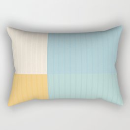 Color Block Line Abstract III Rectangular Pillow