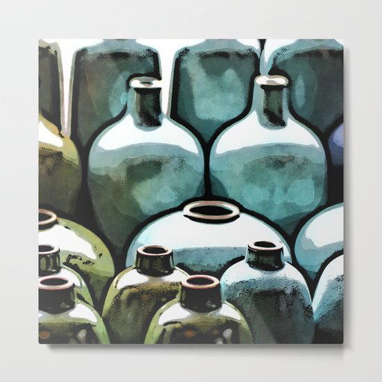 Ceramic Vases Metal Print