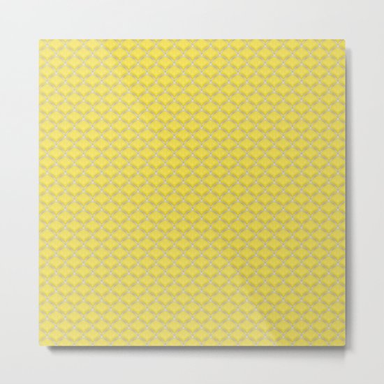 Small scallops in buttercup yellow Metal Print