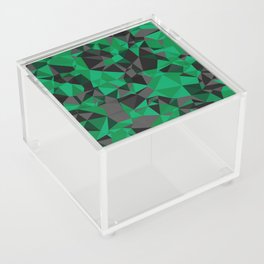 Green and Black Geo Print Acrylic Box