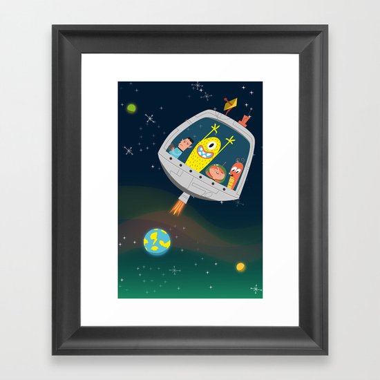 Yeah, Space! Framed Art Print