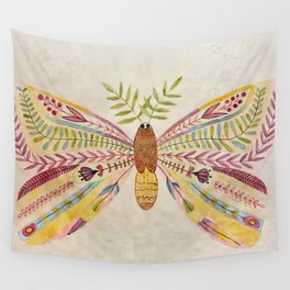 winged moth Wall Tapestry