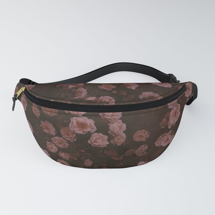 Rosy Floral Grunge Fanny Pack