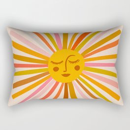 Sunshine – Retro Ochre Palette Rectangular Pillow