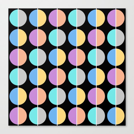 BACK TO THE 70's (abstract geometric pattern) Canvas Print