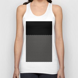 Elegant Black & Silver Studded Pattern Unisex Tank Top