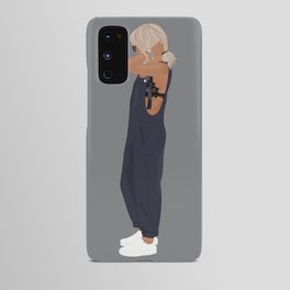 Dungarees and Lace Illustration Android Case