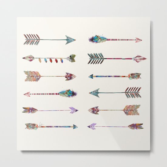12 arrows Metal Print