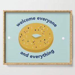 NY Bagel - Welcome Everyone and Everything Serving Tray