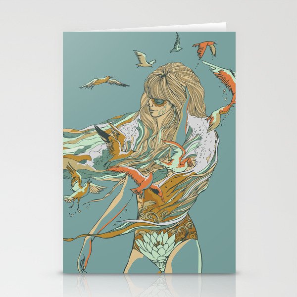 MELT INTO THE OCEAN Stationery Cards