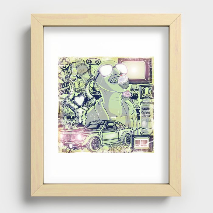 'Peppermint Dreams' Recessed Framed Print