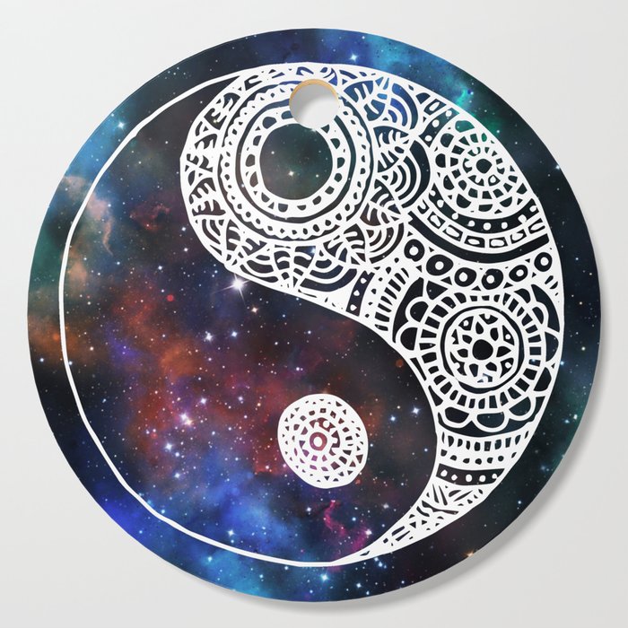 Galaxy Yin Yang Cutting Board By Julieerindesigns Society6