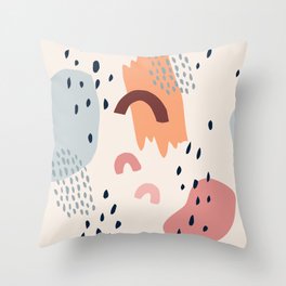 abstract shapes Throw Pillow
