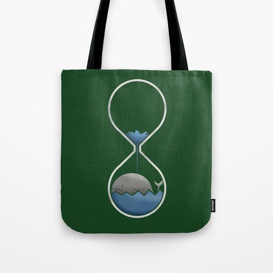 whale hourglass Tote Bag