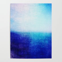 blue abstract Poster